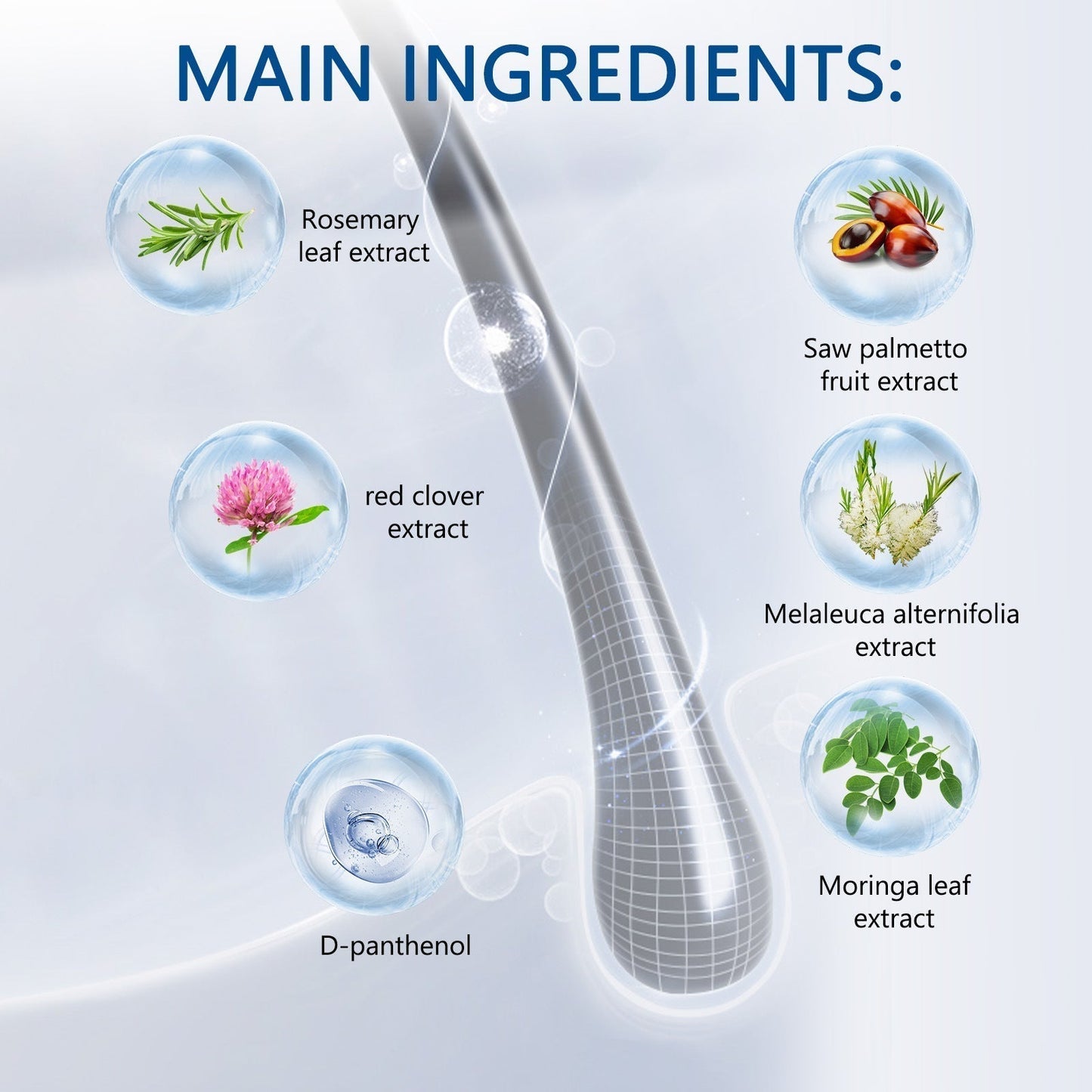 Hair Growth Roll-On Serum – Rosemary 3% | Aminexil 2% | Redensyl 3% | Anagain 2% | Fuller Hair in 4 Weeks