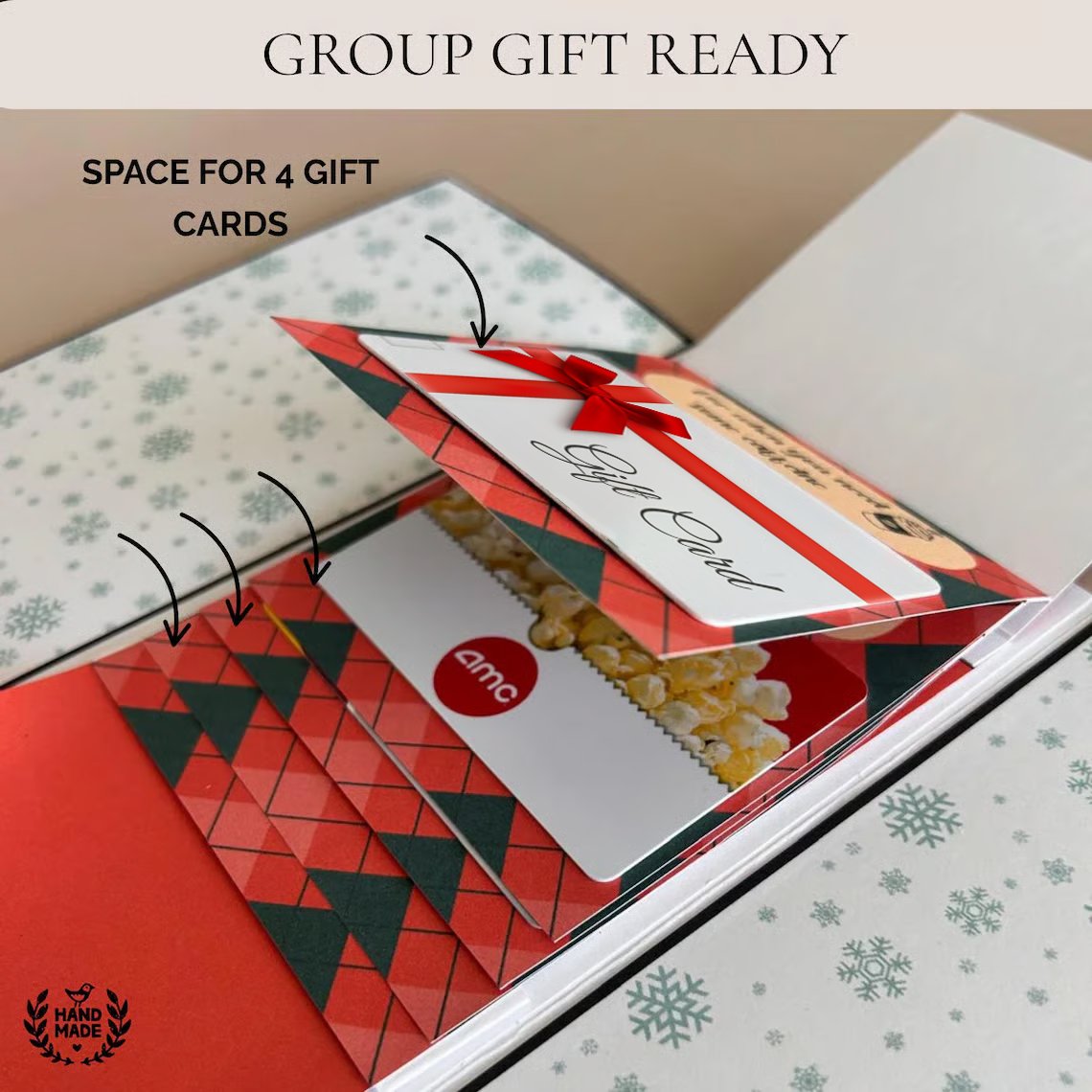 🎄 50K+ SOLD! 🎁✨ Christmas Gift Card Holder Book – Handmade Holiday Surprise. Festive Design & Heartfelt Gifting Magic 🎅