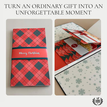 🎄 50K+ SOLD! 🎁✨ Christmas Gift Card Holder Book – Handmade Holiday Surprise. Festive Design & Heartfelt Gifting Magic 🎅