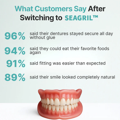 🔥Ends Today: 70% OFF! SEAGRIL™🔥Custom-Fit Full Functional DenturesMake you more confident