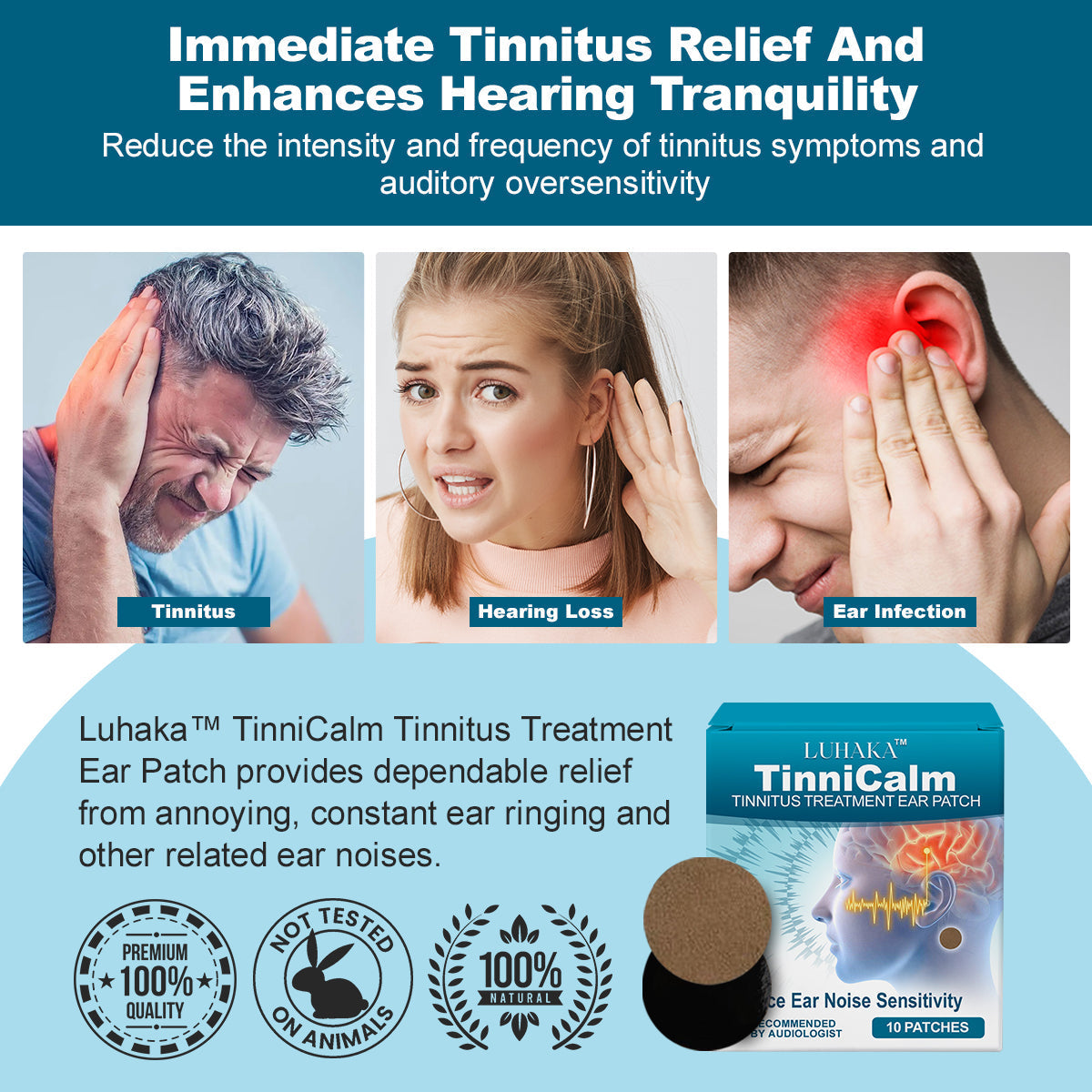 SilentPatch™ Anti-Tinnitus Patches | Stop the torture of ringing ears in just 7 hours!